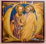 Illuminated Manuscript with Saints Peter and Paul