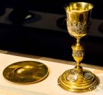 Chalice and Paten with St Paul Basilica Coat of Arms